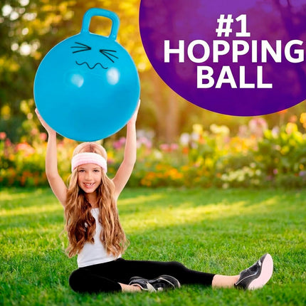 Blue Hopper Ball 22" – Fun Bouncy Toy for Jumping, Indoor & Outdoor