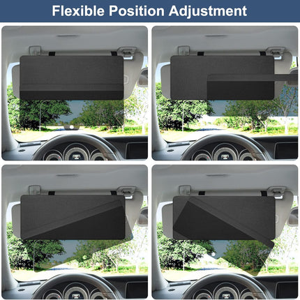 Car Sun Visor Extender, Magnetic Mount, UV & Glare Protection for Safe Driving