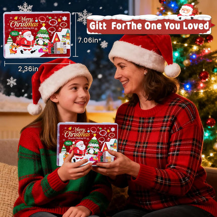 Christmas Clay Beads Kit – Red & Green Beads with Charms & Spacer Beads