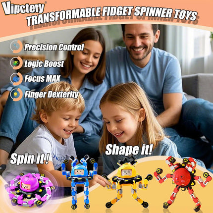 4PCS Fidget Spinner Toys Sensory Travel Toys for Kids Teens Road Trip