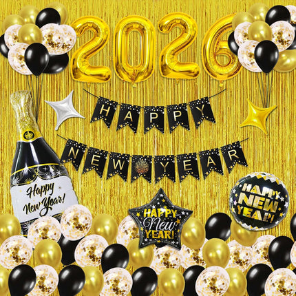 2026 NYE Party Decorations & Supplies Set for Home and Event Celebrations