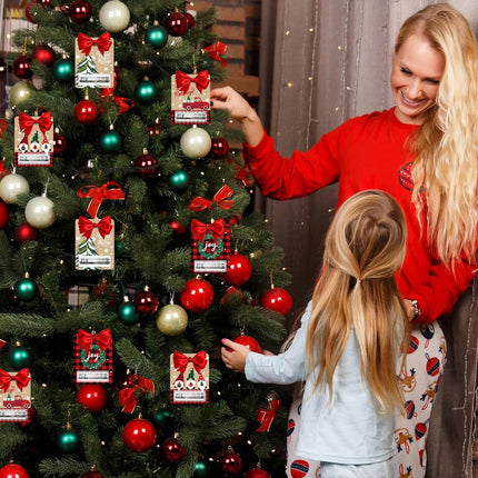 48 Sets Christmas Money Holders – Xmas Tree & Snowman Design with Plastic Cover & Red Accent