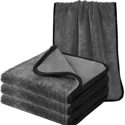 3pcs Microfiber Cleaning Cloths – Super Absorbent for Shower, Car, Bathroom, Home
