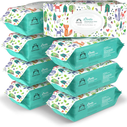 Gentle Fragrance-Free Baby Wipes – Hypoallergenic, Unscented, 800 Count