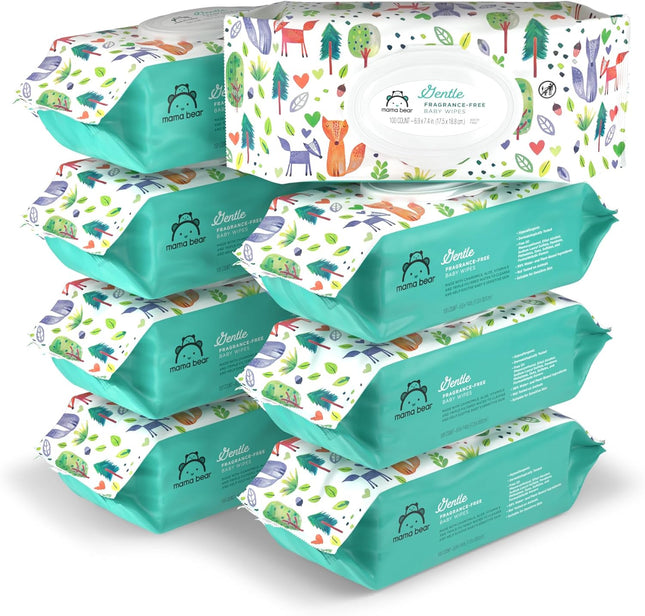 Gentle Fragrance-Free Baby Wipes – Hypoallergenic, Unscented, 800 Count