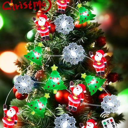 Battery Powered Christmas Lights – 10ft 30LED Twinkle Fairy Lights with Remote