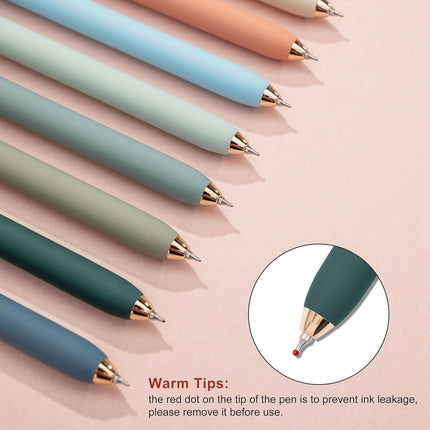 10PCS Gel Pens Black Ink – 0.5mm Fine Point Retractable Smooth Writing Pens