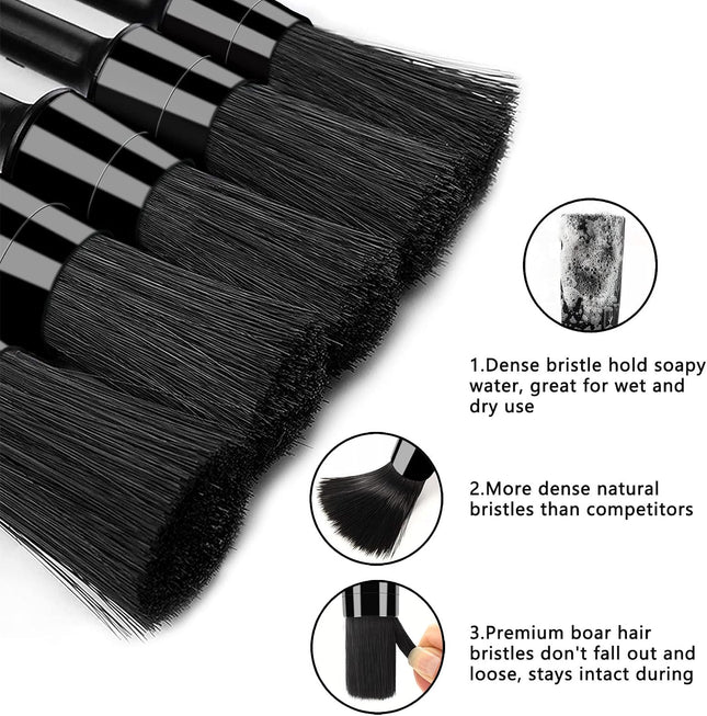 9Pcs Car Detailing Brush Set, Interior Cleaning Kit, Soft, Wire & Vent Brushes