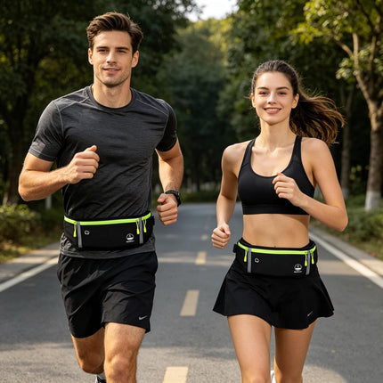 Running Belt Waist Pack, Slim Fanny Pack with Phone Holder for Jogging & Fitness