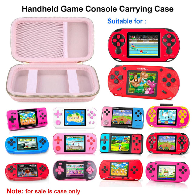Pink Gaming Console Travel Bag – Fits TaddToy, WELLST·G, Beijue & Family Pocket