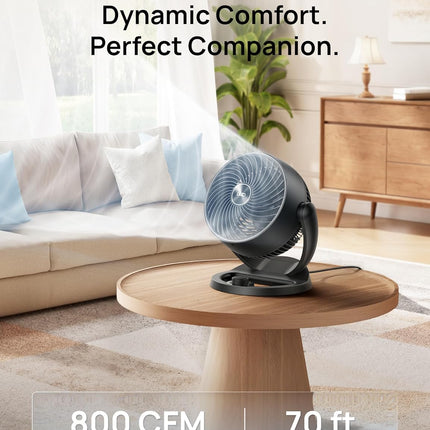 12 Inch Quiet Table Fan 3 Speed Air Circulator for Bedroom Office Kitchen Home