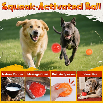 6-Pack Heavy Duty Dog Chew Toys for Aggressive Chewers, Medium & Large Dogs