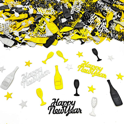 2026 New Year Confetti Glitter Metallic Foil Table Scatter Party Decor
