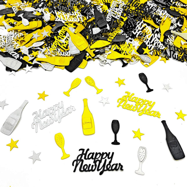 2026 New Year Confetti Glitter Metallic Foil Table Scatter Party Decor