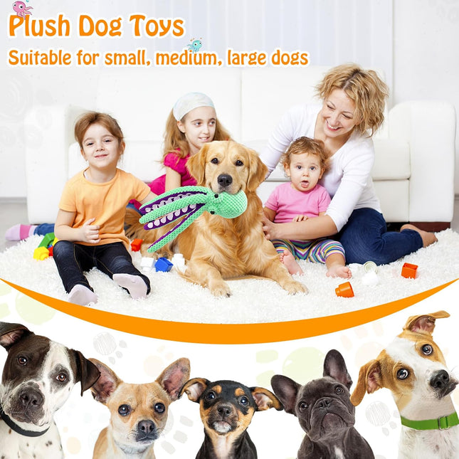 Large Plush Squeaky Dog Toy – Soft Fabric for Small to Large Dogs
