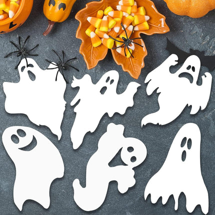 6-Pack Halloween Ghost Lawn Stakes, Cute Yard Signs for Garden, Porch & Party Decor