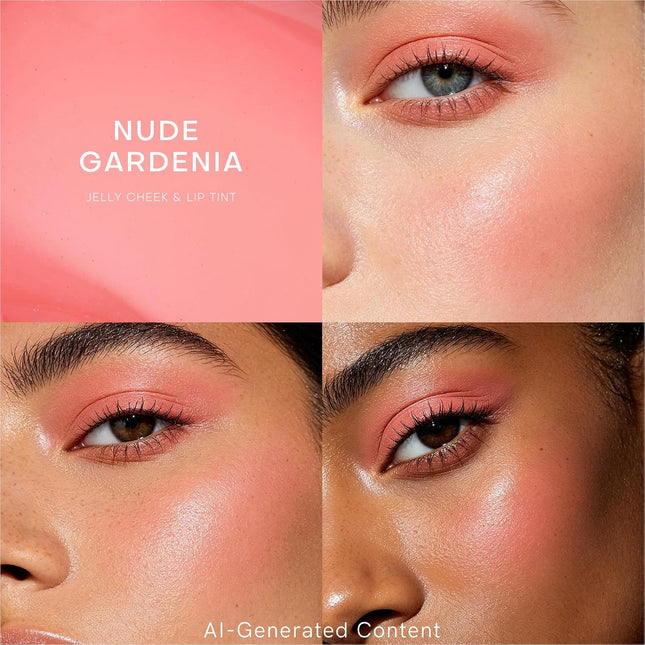 Jelly Cheek & Lip Tint, Multi-Use Blush for Lips Eyes & Cheeks, Vegan, Buildable