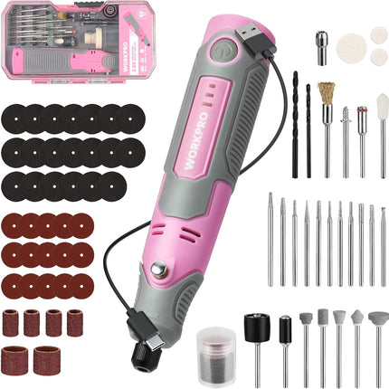 Cordless Mini Rotary Tool Kit – 71pcs Accessories, 3 Speeds, USB Rechargeable