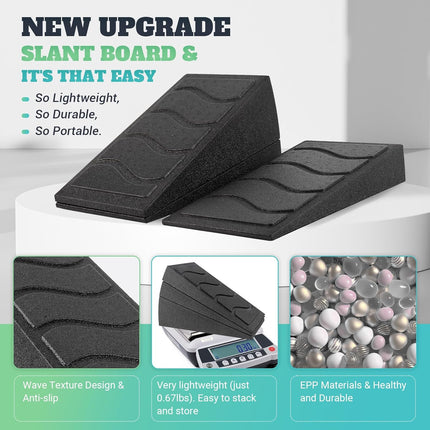 Adjustable Slant Board with 5 Angles for Calf Stretching and Squat Training