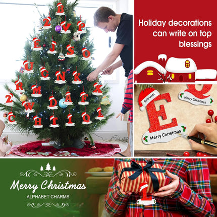 2025 Christmas Letter Ornaments – Personalized Holiday Decorations for Your Christmas Tree