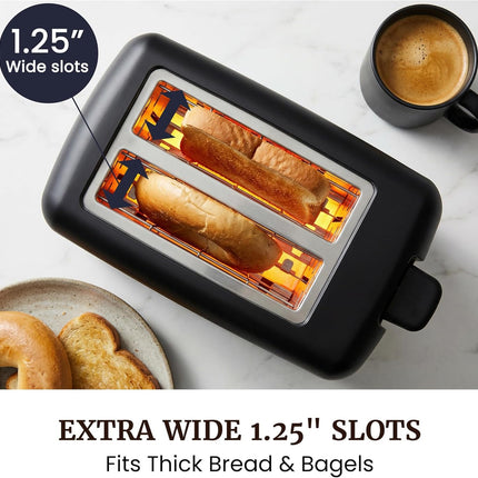 2-Slice Toaster with 6 Browning Levels – Cool Touch, Bagels & Thick Bread
