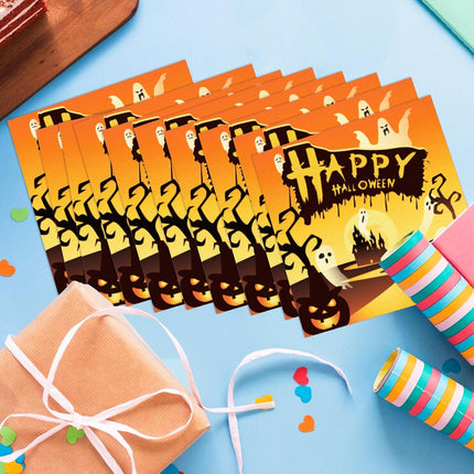 Halloween Ghost Paper Napkins, Spooky Party Table Decorations & Supplies