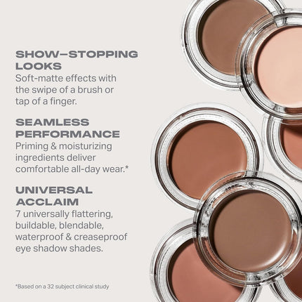 Priming Cream Eyeshadow 0.11oz, Cream-to-Powder Eye Primer, Soft Matte Long-Wear Formula