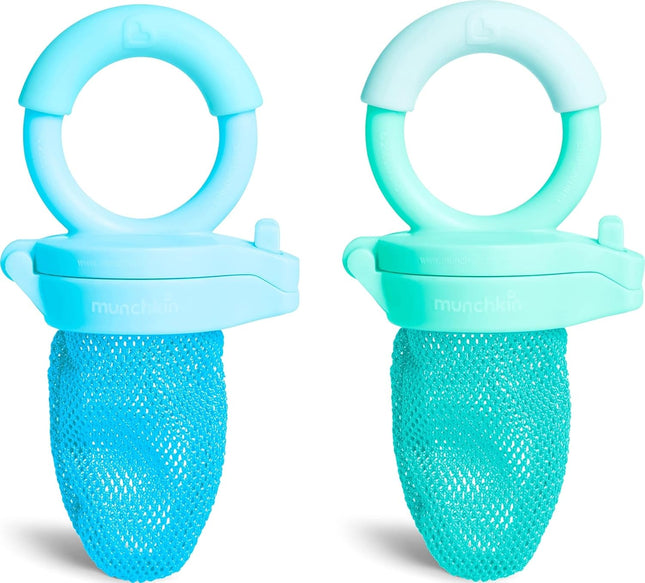2-Pack Baby Fresh Food Feeder, Fruit & Food Teether Feeder, Blue & Mint