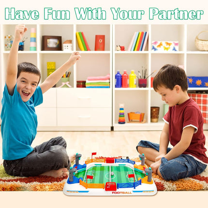 Mini Foosball Table Soccer Game for Kids, Indoor Family Playroom Party Toy