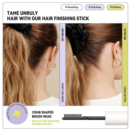 Double-Head Hair Finishing Stick: Tame Flyaways & Control Baby Hairs Effortlessly