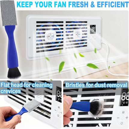 Smart Register Booster Fan 4"x10" with 10 Speeds, Remote & Thermostat