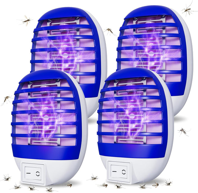 4 Pack Indoor Bug Zapper Mosquito Trap with LED Light for Home Office