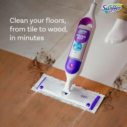 PowerMop Multi-Surface Floor Cleaning Kit with Pads, Solution & Batteries