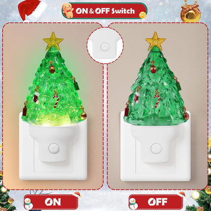 Christmas Tree Night Light – Plug-In LED Nightlights for Home & Bedroom