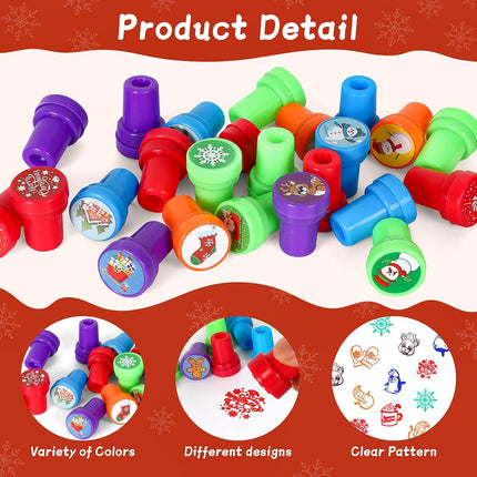 40-Piece Christmas Stamps for Kids – Fun Decorations & Goodie Bag Fillers