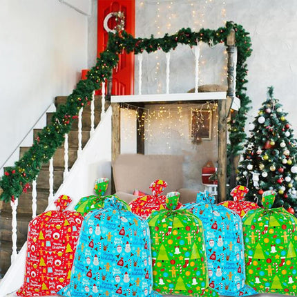 3PCS Large Christmas Gift Bags – 49"x35.5" Reusable Jumbo Xmas Bags