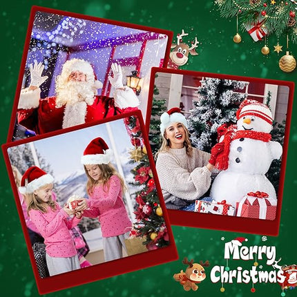 Santa Hat & Beard Set for Adults – Christmas Costume Face Cover Accessory