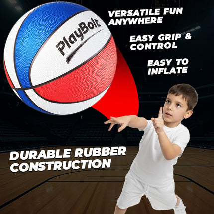 3 Pack Size 3 Mini Basketball Set with Pump for Kids Indoor Outdoor Play