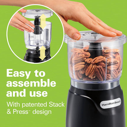 3-Cup Electric Chopper – 350W Mini Food Processor for Mincing & Puree