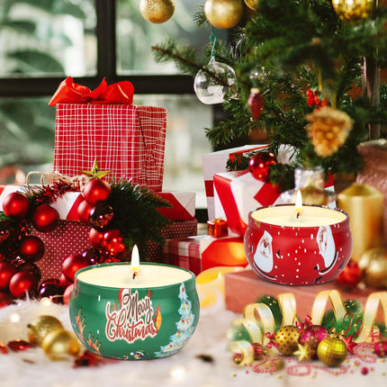 2-Pack Christmas Scented Candles – Aromatherapy Soy Candles for Women