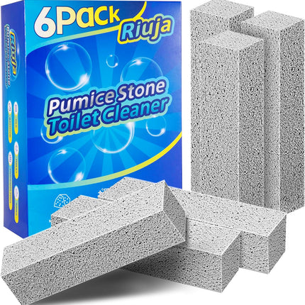 6 Pack Pumice Stone Toilet Bowl Cleaner, Powerful Bathroom Cleaning Tool