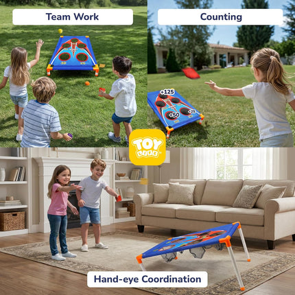 Bean Bag Toss Board Game for Backyard Fun, Parties & Outdoor Play
