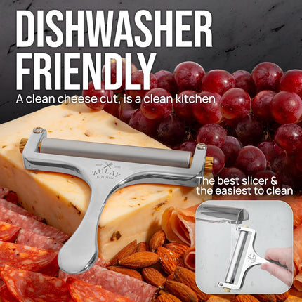 Stainless Steel Cheese Slicer Wire Cutter Adjustable Handheld Cheese Knife