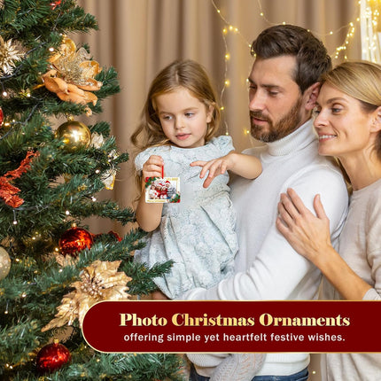 2025 Personalized Picture Frame Christmas Ornaments – Custom Family Photo Gift
