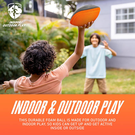 Kids Foam Football 9 Inch Mini Soft Nerf Ball for Indoor & Outdoor Throwing Games