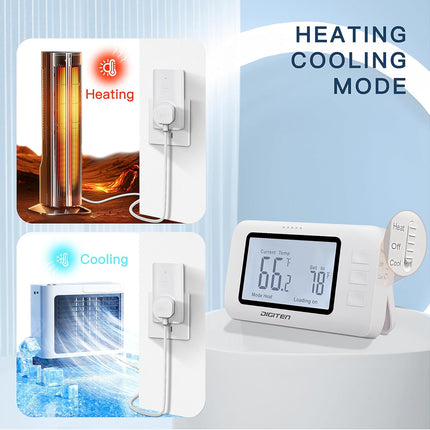 Smart Wireless Thermostat Plug for Accurate Home Temperature Control