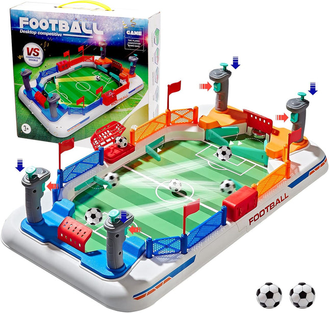 Mini Foosball Table Soccer Game for Kids, Indoor Family Playroom Party Toy