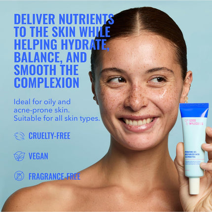 Hydrating Gel Moisturizer Lightweight Oil Free Face Cream Oily Skin Care