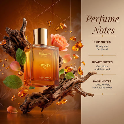 Honey Oud Eau de Parfum 100ml, Unisex Perfume with Honey, Oud & Amber Notes