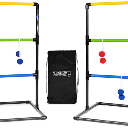 Ladder Toss Game Set with 6 Soft Bolo Balls & Carrying Case for Outdoors